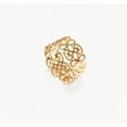 thumbnail image 3 of Floral Lace Band Ring Gold Over Ring Elegant Floral Filigree Design Ideal Gift for Women, 3 of 5