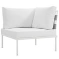 thumbnail image 6 of Modway Harmony 6 Piece Outdoor Patio Aluminum Sectional Sofa Set in White White, 6 of 9