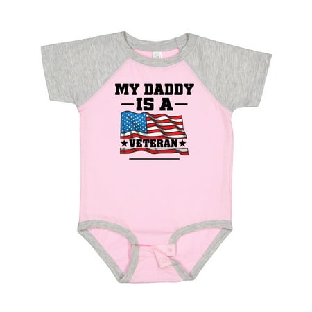 

Inktastic My Daddy is a Veteran Gift Baby Boy or Baby Girl Bodysuit