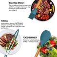 thumbnail image 2 of Kitchen Cookware Set, 11 Pieces Nonstick Silicone Cookware Spatula Set with Holder, Silicone Kitchen Gadget Utensil Set, 2 of 5