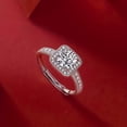 thumbnail image 4 of Adjustable 1 Carat Shiny Moissanite Ring - 18K Gold Plated, 925 Sterling Silver, Elegant and Sexy Design, Perfect for Daily, Party, Engagement, Wedding, Anniversary Gift, 4 of 7