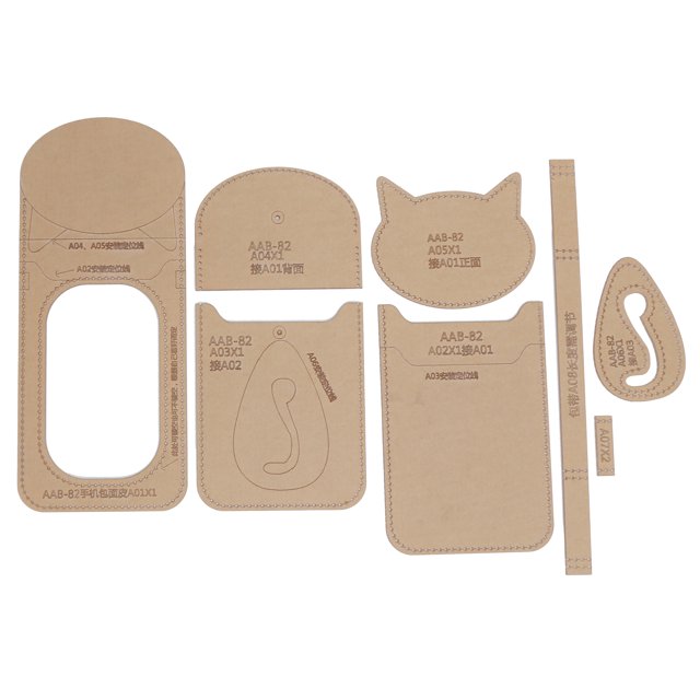 Acrylic Template Durable Transparent Clear DIY Wallet Stencil for Decorative Pendant Phone Bag