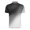 thumbnail image 5 of Afuyipoi Men's Printed Zip Shirt,Casual Button-Down Collar Short Sleeve Stretch T-Shirts Gray 2XL, 5 of 7