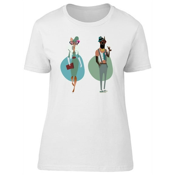 Cute Fashion Animal Humans Tee Women's -Image by Shutterstock