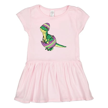 

Inktastic Easter Baby T-Rex in an Easter Egg Gift Toddler Girl Dress