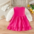 thumbnail image 4 of Elainilye Fashion Baby Girl Dress Bubble Sleeve Ruffle Hem Dresses Girls Princess Dresses for Birthday Party, Sizes 3M-2Y, 4 of 6