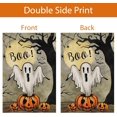 thumbnail image 5 of Halloween Garden Flag 12x18 Inch Double Sided Burlap Small Vertical Boo Ghost Halloween Decor for Farmhouse Yard Outdoor, 5 of 6