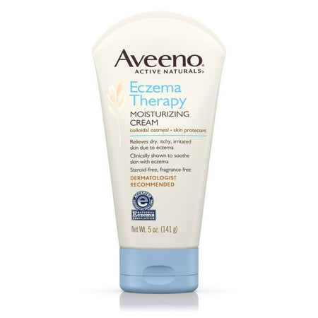 Aveeno Eczema Therapy Moisturizing Cream Relieves Dry Itchy Skin, 5 Oz - Walmart.com