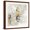 Brown Frame, variant on Art.com Queen Bee I Stretched Canvas Print Wall Art by Eva Watts, 16" x 16"