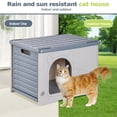 thumbnail image 6 of golytefs Cat Houses & Condos Rainproof Outdoor Cat House Four Seasons Cozy House for Small Pets Outdoor Kitten Nest, 6 of 9