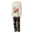 thumbnail image 2 of Pijamas navideños para toda la familia, conjunto de camiseta de manga larga con estampado de ciervos y pantalón para adultos, niños, bebés y perros., 2 of 9