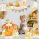 thumbnail image 2 of Juego de centros de mesa Tarklanda en forma de panal de abeja con forma de calabaza y otoño, 12 piezas, 2 of 7