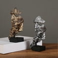 thumbnail image 3 of Statue Abstract Resin Desktop Ornaments Sculpture Miniature A, 3 of 5