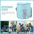 thumbnail image 3 of SHOWERORO Blue Foldable Bucket for Camping Water Storage Made with Sturdy Polyester and Peva Material, 3 of 6