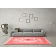 thumbnail image 3 of Ahgly Company Indoor Square Medallion Red Traditional Area Rugs, 3' Square, 3 of 4