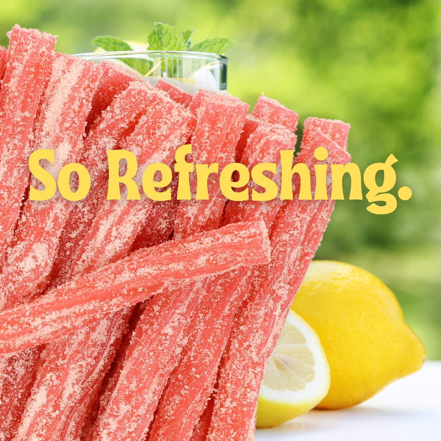 Pink Lemonade Licorice Sour Sticks by Its Delish, 5 lbs Bulk Bag  Great Gifts Party Sweets  Made in USA, Vegan, Kosher