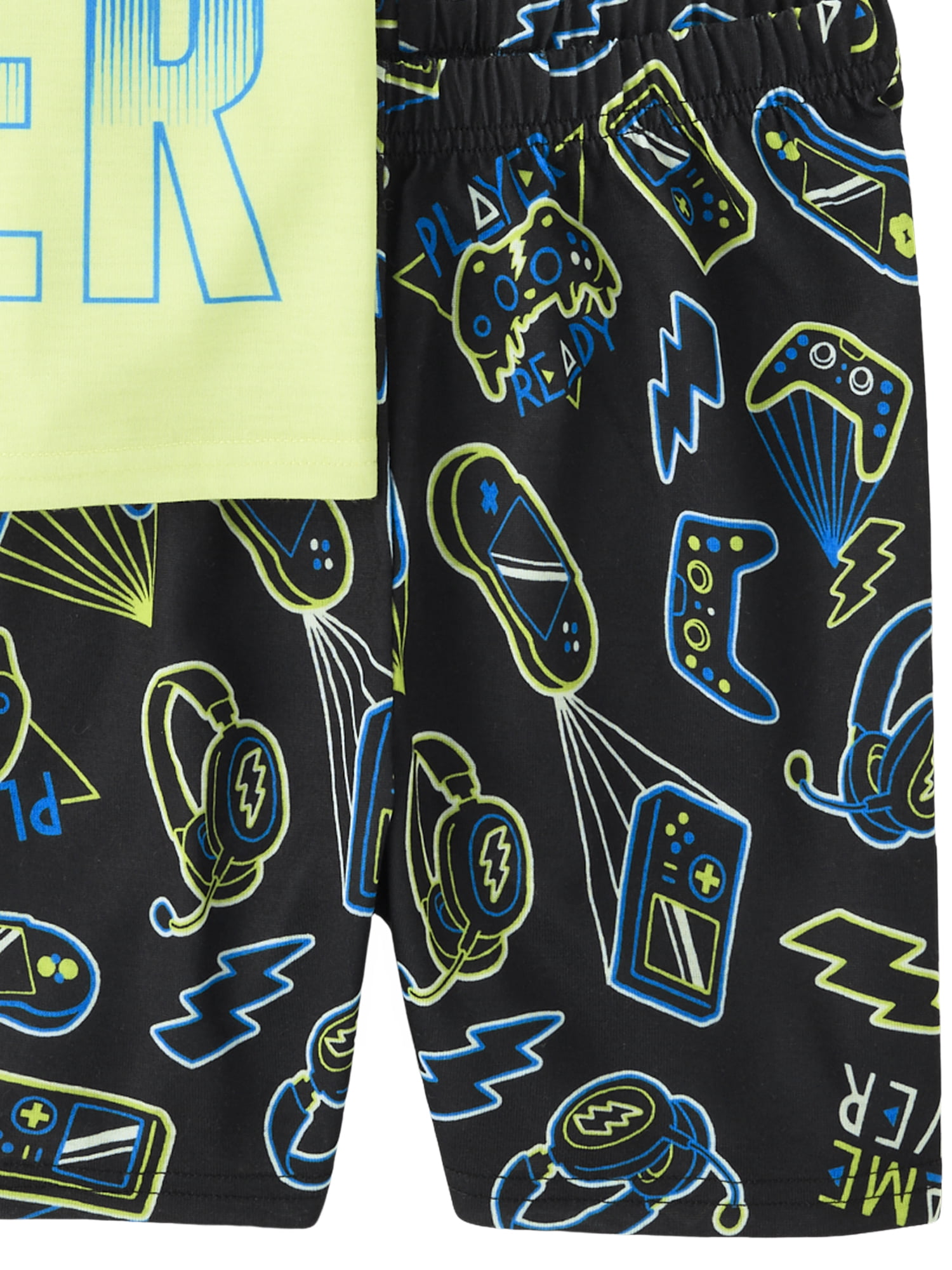 The Children's Place Boys Short Sleeve Snug Fit Game Over Pajamas, Sizes XS-XXL