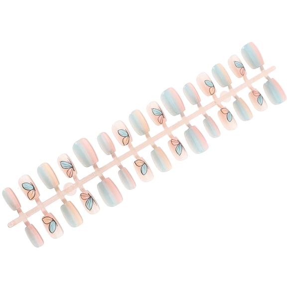UPOUART 1Set Versatile Cat Eye Fake Nails Press on Nail Tips Full Cover Nail Art Display
