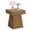 Light Brown Oak, variant on Fnova Rustic Square Small End Table, Farmhouse Bedside Nightstand, Wide Stable Base, Accent Side Table for Living Room, Bedroom, Couch Side, Small Spaces, Light Brown Oak