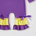 thumbnail image 7 of Newborn Baby Girl Football Outfit Game Day Rugby Long Sleeve Romper Ruffle Jumpsuit Infant Fall Winter Clothes, 7 of 7