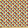 thumbnail image 1 of Abstract Sofa Upholstery Fabric by the Yard, Diagonally Arranged Geometric Formations in 3 Colors Modern Basic Touches, Decorative Fabric for DIY and Home Accents, Mustard Seafoam Red by Ambesonne, 1 of 5