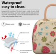 thumbnail image 3 of Lunch Bag Women Lunch Bag with Front Pocket Portable Large Cooler Tote for Women Men Adults with Side Pockets for Work Office Picnic Strawberry Cute (15)-new_15, 3 of 7