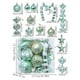 thumbnail image 3 of Juego de adornos de 16 piezas para bolas navideñas - bolas colgantes coloridas con hebillas metálicas para decoraciones del árbol de Navidad, 2,8 pulgadas, 3 of 4