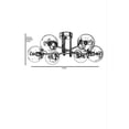 thumbnail image 4 of Modern Glam Chandelier, 25.6 in Diameter x 13.8 in Height, 100% Metal Construction, E27 Socket (Max 40W), Elegant White Finish with Oven Dried Paint & Tumbled Coating, 4 of 4