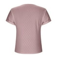 thumbnail image 4 of Summer Tops for Women Dressy Casual Women's Short Sleeve Shirts V Neck Womens T Shirts Under 10 Plain Blouse Plus Size Tops for Women, 4 of 6