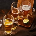 thumbnail image 5 of Juego de 2 vasos de cerveza, jarras de vidrio de 450 ml con asa, ideales for bares., 5 of 5