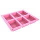 thumbnail image 3 of Molde de pastel de 6 cavidadespudín de silicona antiadherente DIYbandeja de molde de pastel de mousse Ndcxsfigh Libre de BPA, 3 of 9
