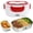 Red, variant on Electric Heated Lunch Box for Adults - 40W Fast Heating, 1.5L Food-Grade Stainless Steel, 110V Portable Food Warmer for Work Travel Car(Pink)