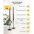 thumbnail image 3 of Candles LPUSA, cónico navideño, 30 cm, sin perfume, sin humo, 12 unidades, 3 of 6