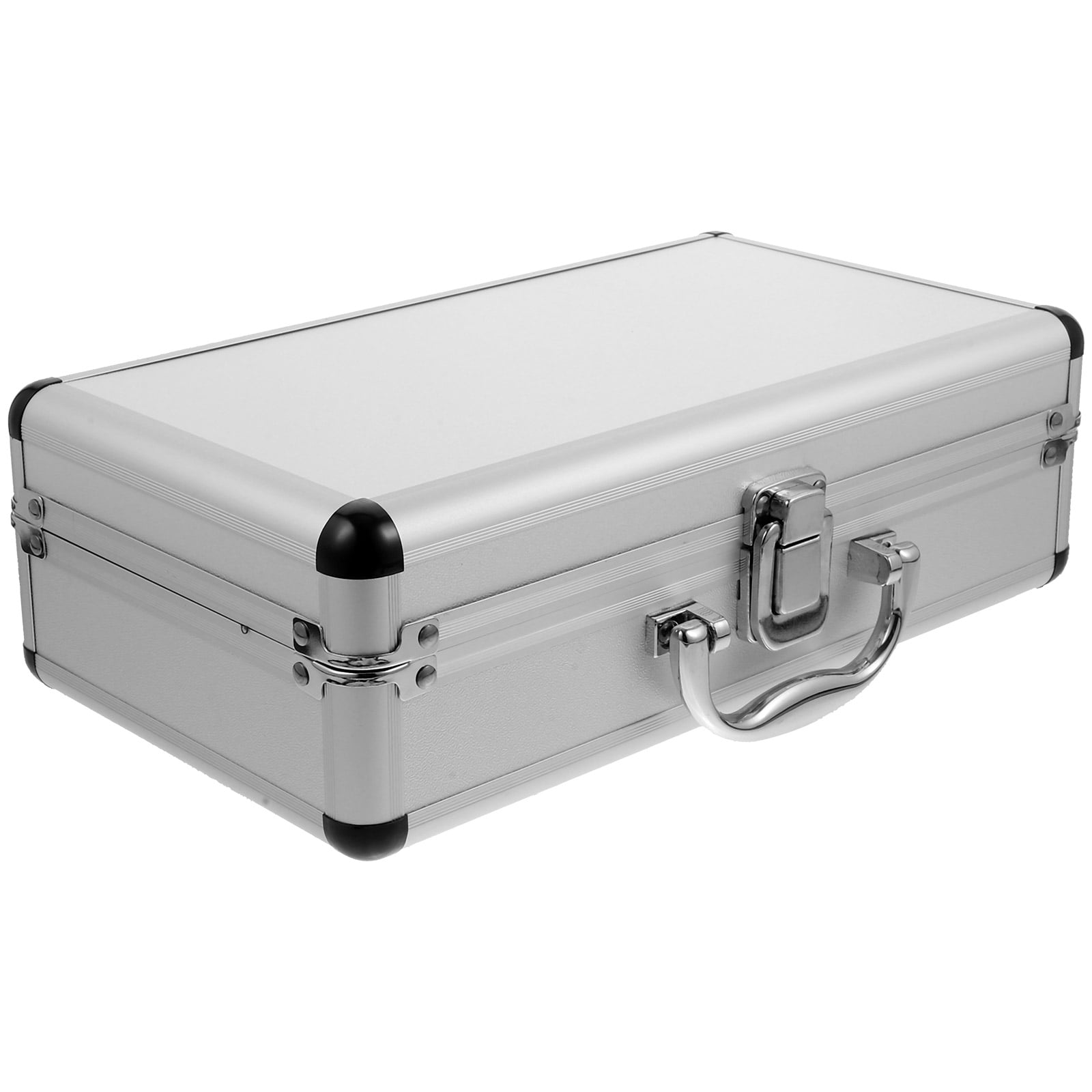 IFANLANDOR Aluminum Tool Box 2pcs Hard Case with Foam Insert Portable Toolbox Carrying Case Multifunctional Container 13.7x6.4x3.9 Inch