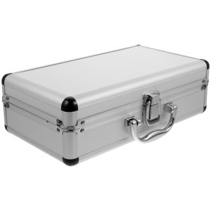 IFANLANDOR Boîte à outils en aluminium 2pcs Boîtier dur avec insert en mousse Boîte à outils portable étui conteneur multifonctionnel 13.7x6.4x3.9 pouce
