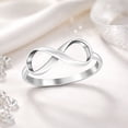 thumbnail image 4 of Endless Love Infinity Symbol .925 Sterling Silver Ring-10, 4 of 8