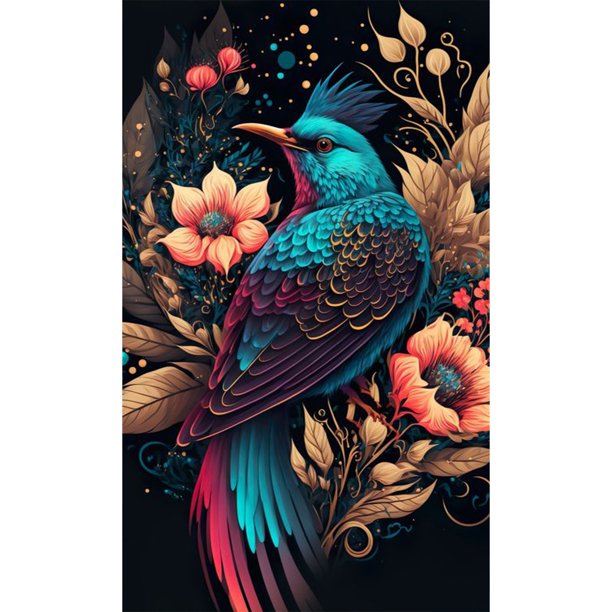 Kit de pintura por números DIY pájaro pintado a mano aceite arte imagen artesanía decoración (B3692) FLhrweasw Nuevo