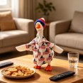 thumbnail image 2 of FEOLGEHLY Desk Goose Outfits, Desk Goose Outfits 7 inches, Birthday Decorations, Desk Goose Costumes, for Garden Lawn Holiday Party Birthday Decor (H), 2 of 7