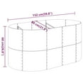 thumbnail image 4 of vidaXL Garden Raised Bed Powder-coated Steel 152x80x68 cm Grey, 4 of 4