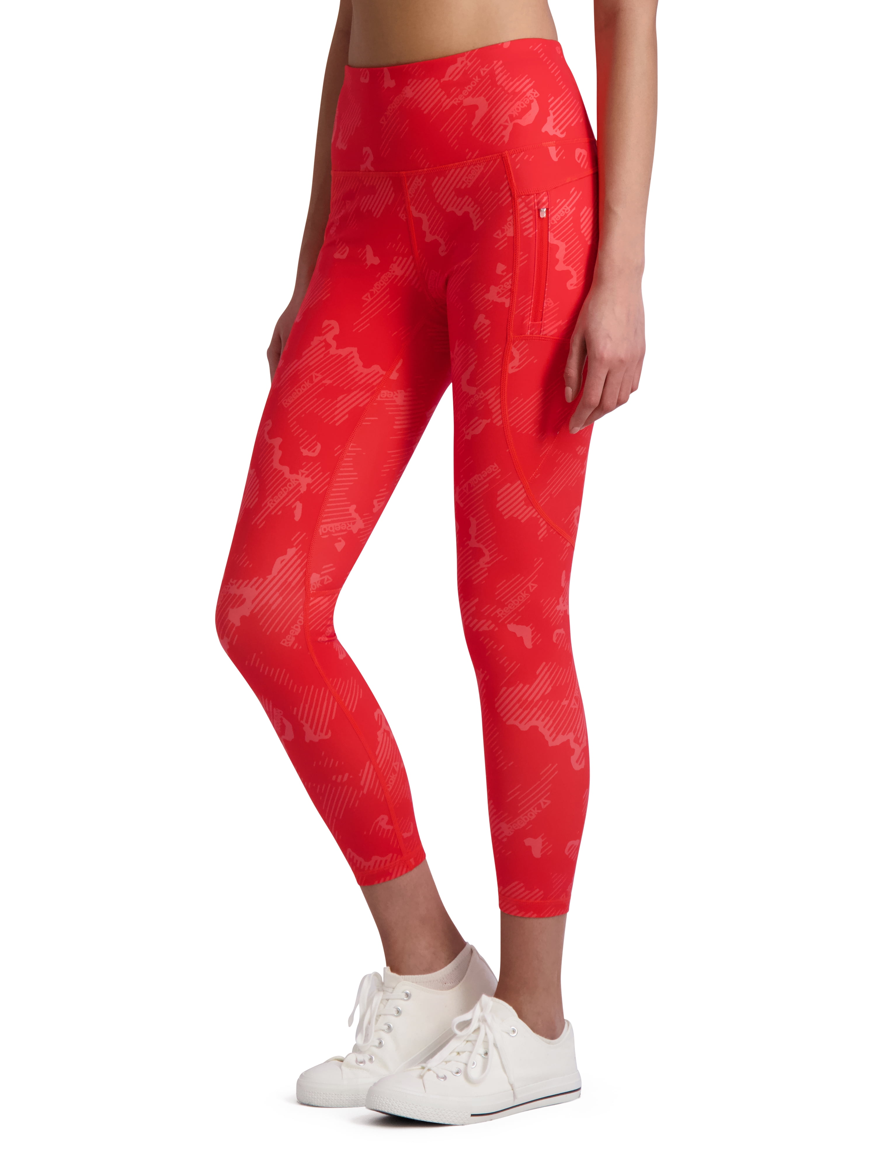Reebok Women's Printed Prime Highrise 7/8 Legging with 25 Reebok Women's Printed Prime Highrise 7/8 Legging with 25