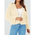 thumbnail image 2 of Liacowi Womens Faux Fur Coats Winter Warm Faux Fur Jacket Long Sleeve Open Front Fleece Outerwear, 2 of 8