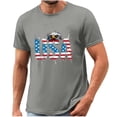 thumbnail image 5 of Busydd T Shirts for Man 4th of July Casual Comfy Round Neck Cotton T Shirts Summer Short Sleeve Independence Day Tops Trendy USA Print Patriotic Tshirts, 5 of 5