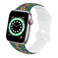 thumbnail image 4 of Bacdoilq Mardi Gras Correa De Reloj Máscaras De Mascarada Decoraciones De Fiesta Correa De Reloj Inteligente Navideña Compatible Con Reloj 38 Mm 40 Mm 41 Mm Correa De Silicona Suave Reemplazo Para La, 4 of 4