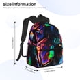 thumbnail image 2 of Goofa The Nightmare Before Christmas Pattern Casual Backpack – School Backpack Lightweight & Ergonomic Design, Water-Resistant, Spacious & Comfortable, Travel, 2 of 6