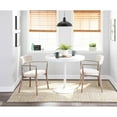 thumbnail image 4 of LumiSource Copper Metal, White Washed Wood, Cream Noise Fabric Savannah Chair - Set of 2, 4 of 10