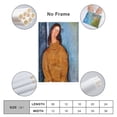 thumbnail image 2 of Amedeo Modigliani Print Painting Jeanne Hebuterne in A Yellow Jumper Canvas Art Poster and Wall Art Picture Print Modern Family bedroom Decor Posters 16x24inch(40x60cm), 2 of 6