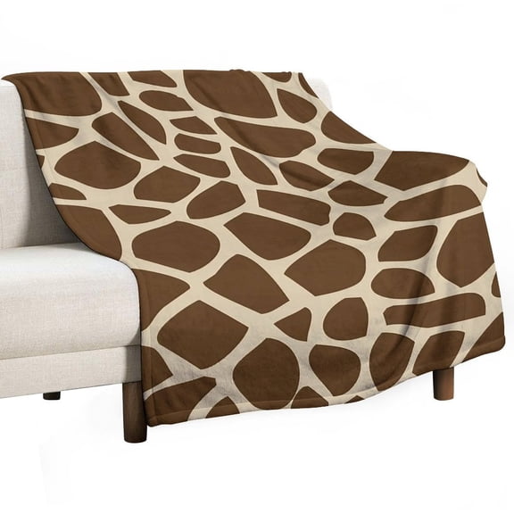 Giraffe Pattern (2) Blanket Soft Throw Warm Lightweight Plush Blanket for Couch Bed Sofa