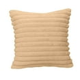 thumbnail image 1 of Under 10 Pillow Case 1 PCS Solid Color Striped Pillow Living Room Sofa Pillow Headboard Plaid Waist Pillow Rabbit Plush Pillow Case Household Simple Literary Farmhouse Pillow Covers, 1 of 4
