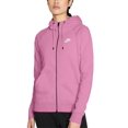 thumbnail image 1 of Sudadera Nike Essential FZ FLC para Mujer BV4122-693 rosa S Nike BV4122-693 SUD. ESSENTIAL FZ FLC, 1 of 2