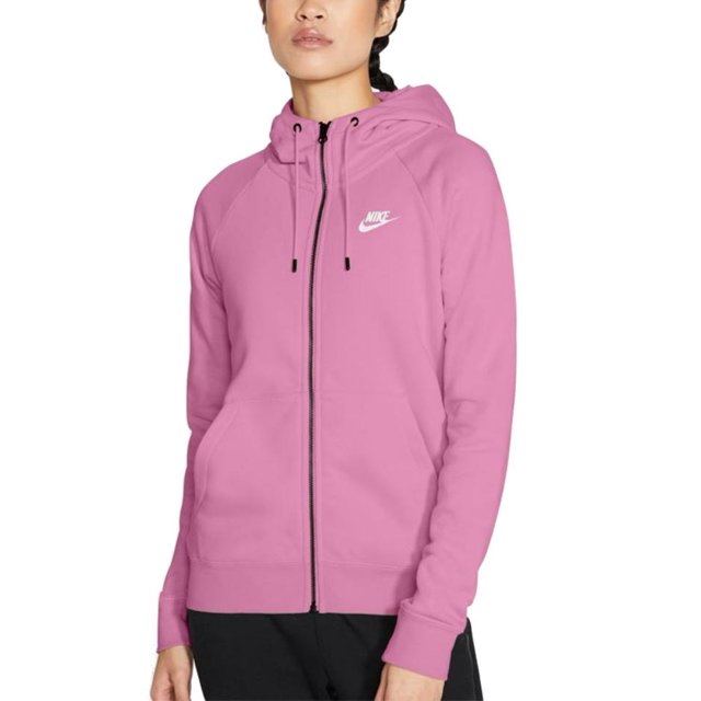 Sudadera Nike Essential FZ FLC para Mujer BV4122-693 rosa S Nike BV4122-693 SUD. ESSENTIAL FZ FLC